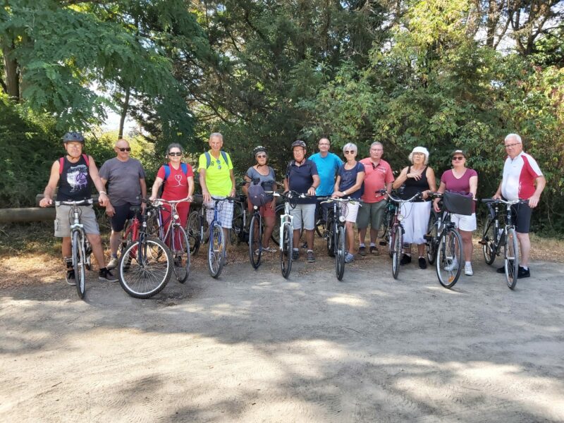 Sortie vélo organisée par le club de l’Amitié de Bouère le jeudi 21 juillet 2022